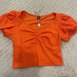 orange cute night out shirt